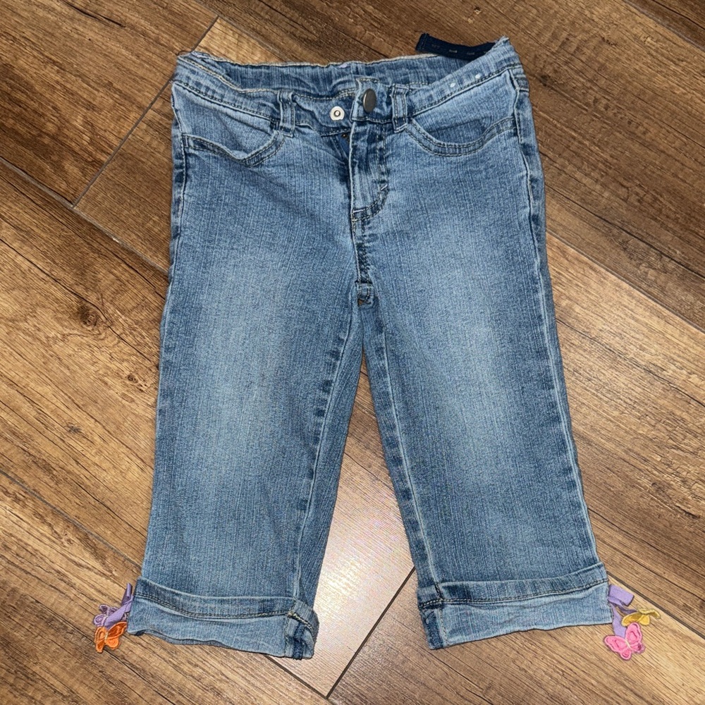 Gymboree Blue Kids Jeans with Butterfly Accents